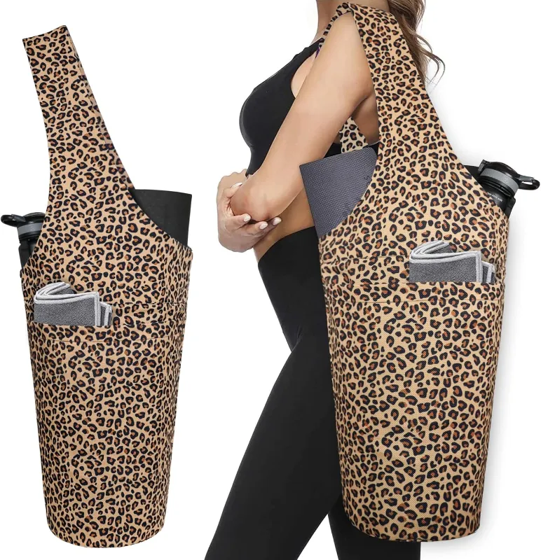 xxzcs Long Yoga Mat Tote - Extra-Wide Carrier with Pockets, Fits Most Mats & Accessories